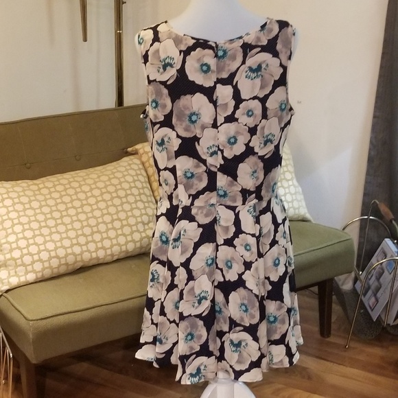 Maison Jules fit & flare floral print dress - Picture 3 of 5